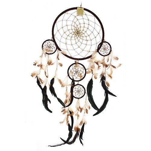 Bali Dreamcatchers with Feathers - Set of 3 - Crystal Nest