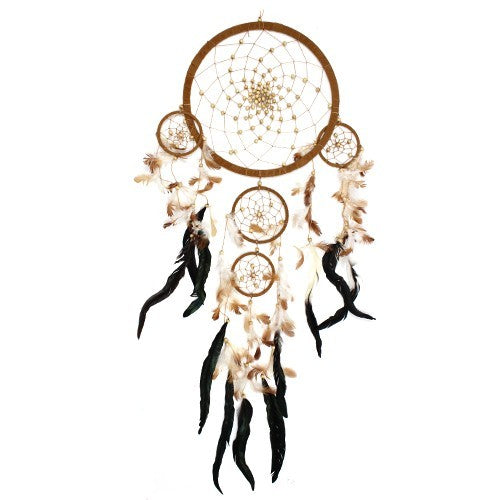 Bali Dreamcatchers with Feathers - Set of 3 - Crystal Nest