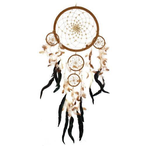 Bali Dreamcatchers with Feathers - Set of 3 - Crystal Nest