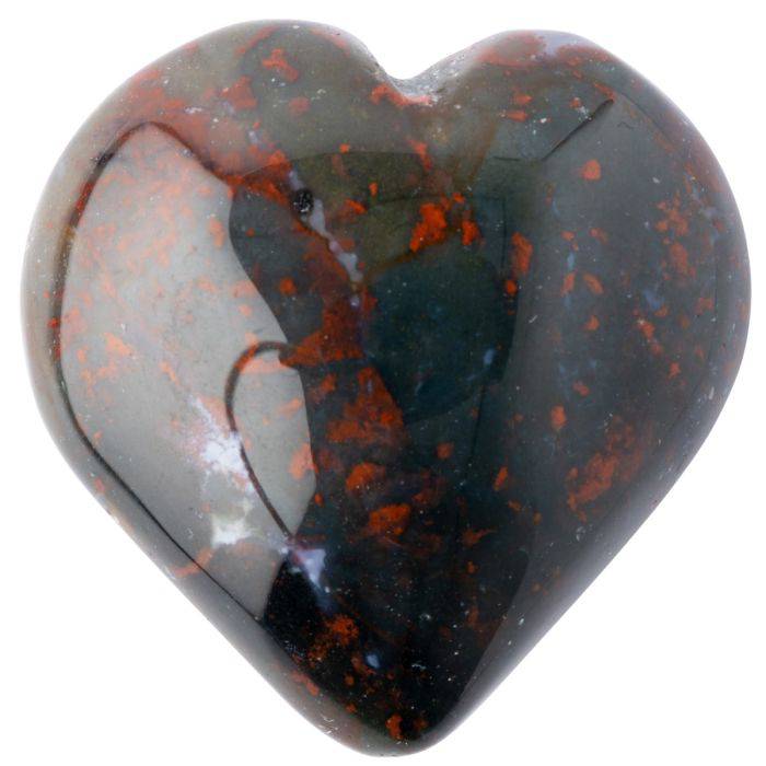 Bloodstone Crystal Heart - Crystal Nest