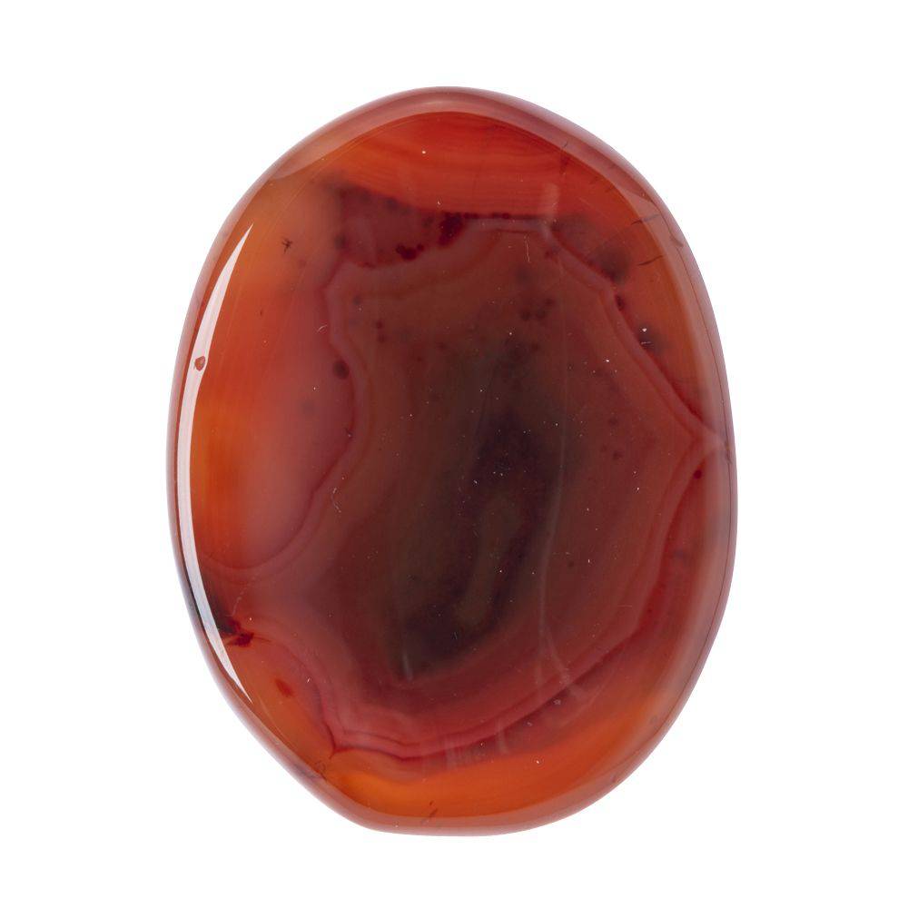 Carnelian Worry Stone - Crystal Nest