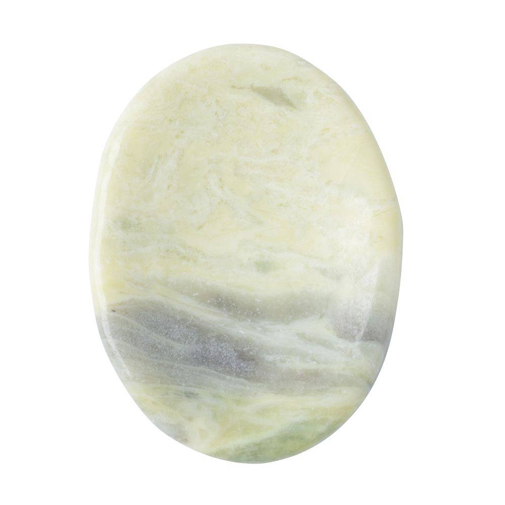 Serpentine Worry Stone - Crystal Nest