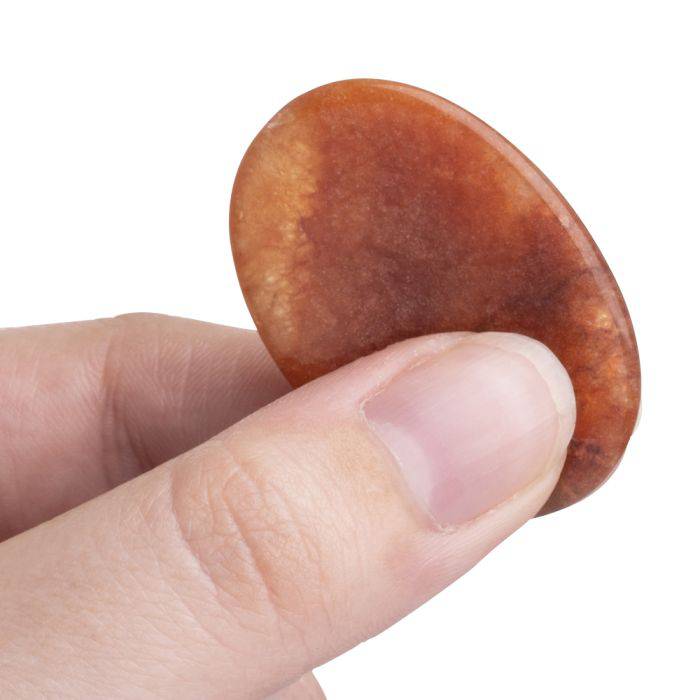Peach Aventurine Worry Stone - Crystal Nest