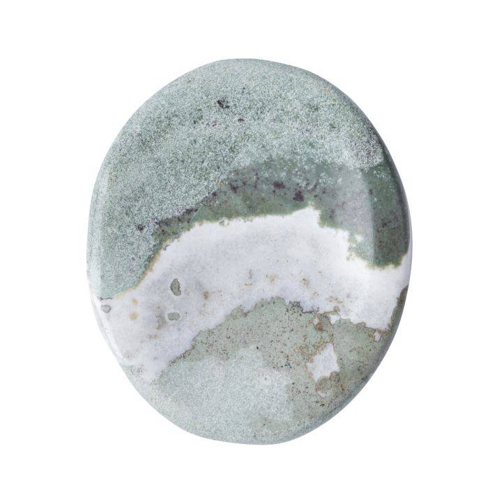 Green Sardonyx Worry Stone - Crystal Nest