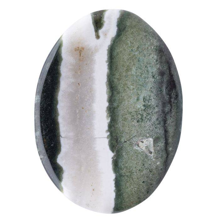 Green Sardonyx Worry Stone - Crystal Nest
