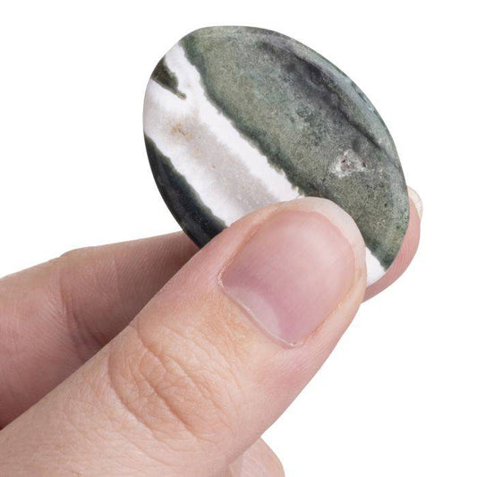Green Sardonyx Worry Stone - Crystal Nest