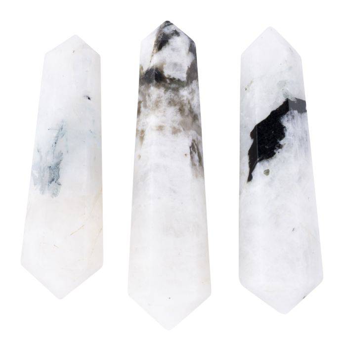 Rainbow Moonstone Point - Crystal Nest