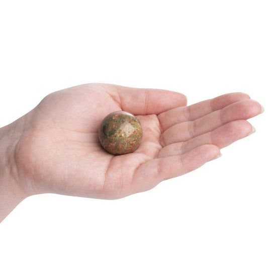 Unakite Mini Sphere - Crystal Nest