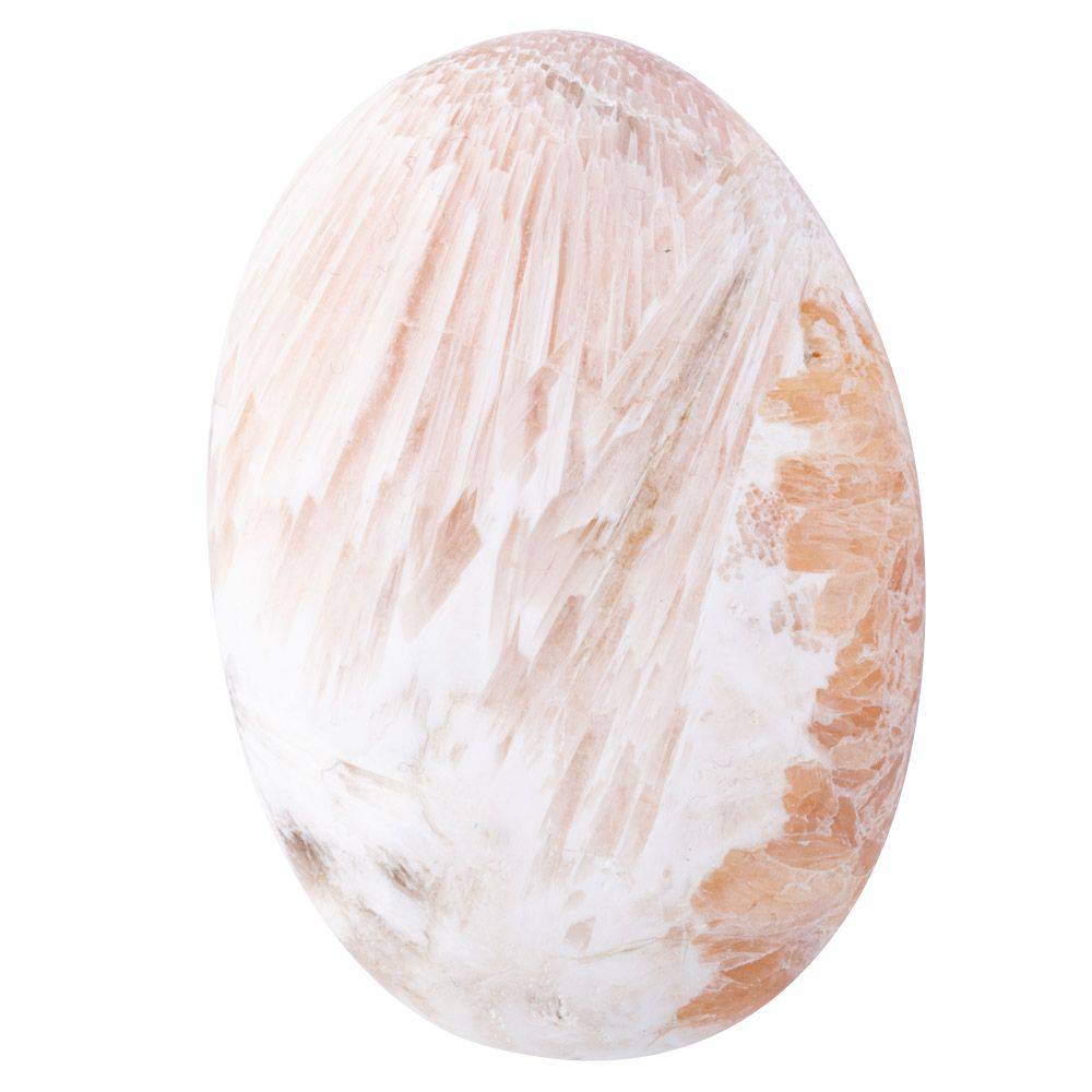 Pink Scolecite Palmstone - Crystal Nest