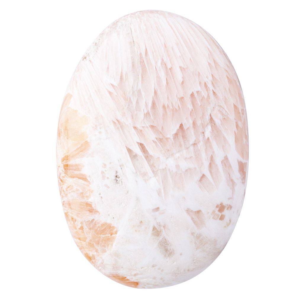 Pink Scolecite Palmstone - Crystal Nest