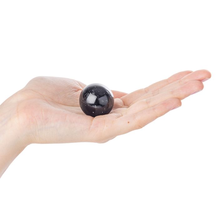 Black Tourmaline Mini Sphere - Crystal Nest