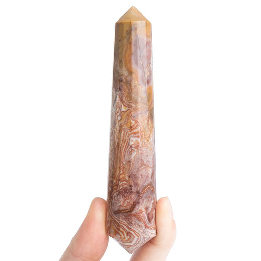 Agate Double Terminated Crystal Wand - Crystal Nest