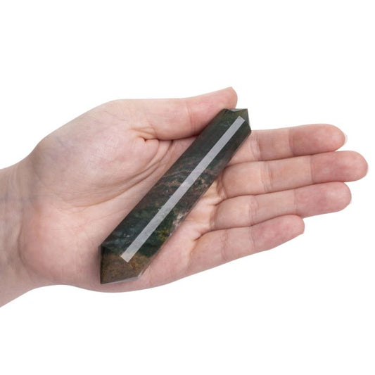 Bloodstone Double Terminated Crystal Wand - Crystal Nest