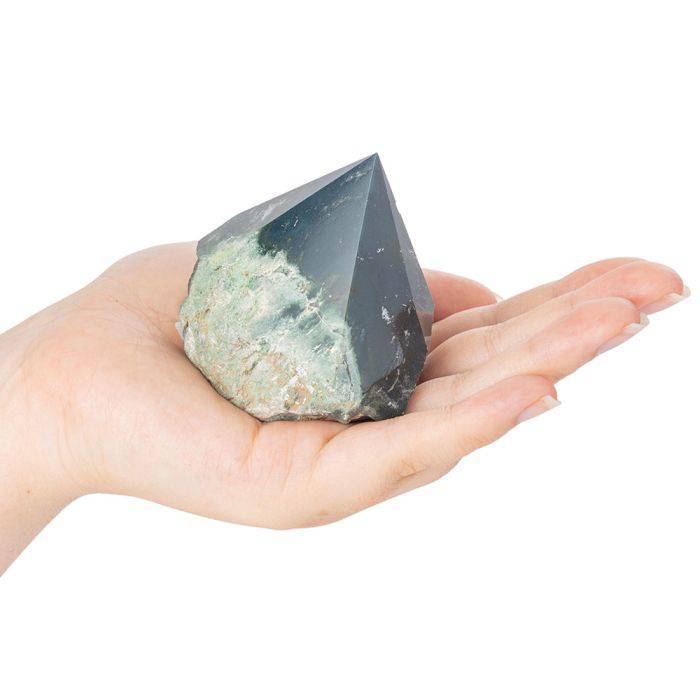 Bloodstone Polished Top Point - Crystal Nest