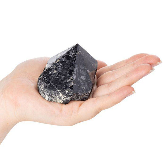 Black Tourmaline Polished Top Point - Crystal Nest