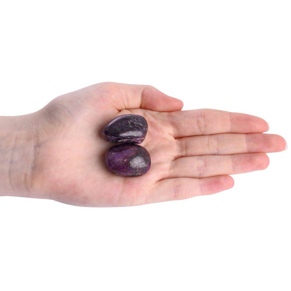 Purple Ruby Tumblestone - Large - Crystal Nest