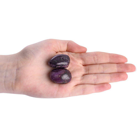 Purple Ruby Tumblestone - Large - Crystal Nest