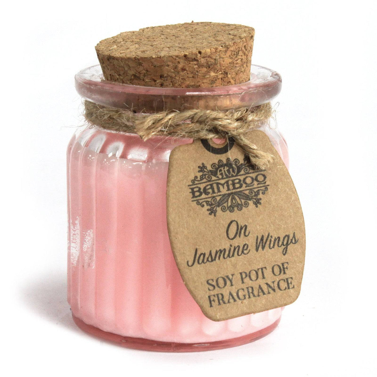 2 x On Jasmine Wings Soy Pot Fragrance Candles - Crystal Nest