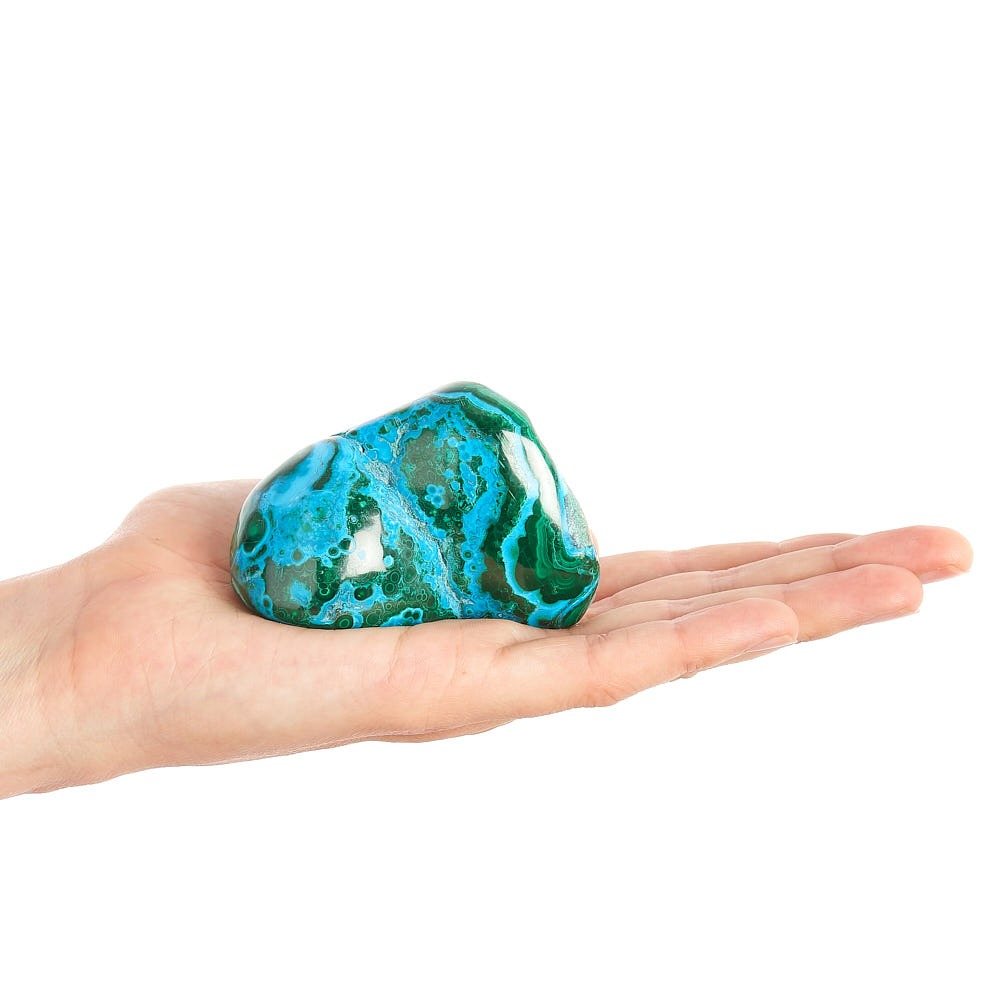 Malachite & Chrysocolla Polished Freeform | 150–200g