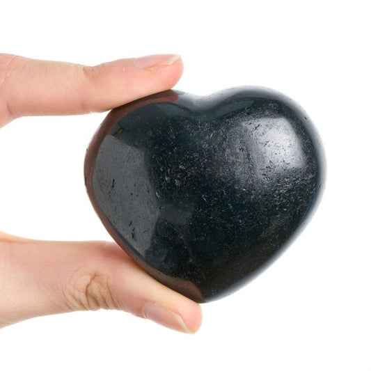 Black Tourmaline Heart | Protection Crystal in Gift Box - Crystal Nest
