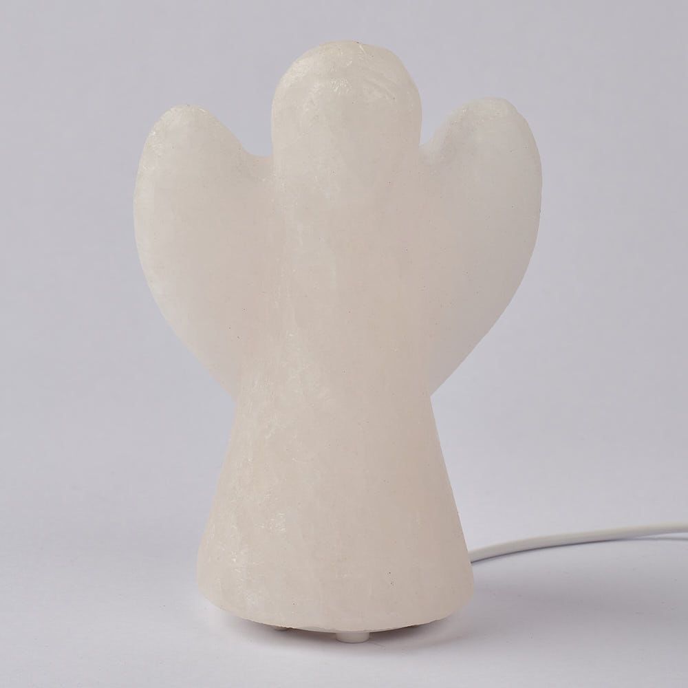 Himalayan White Angel Salt Lamp - Crystal Nest