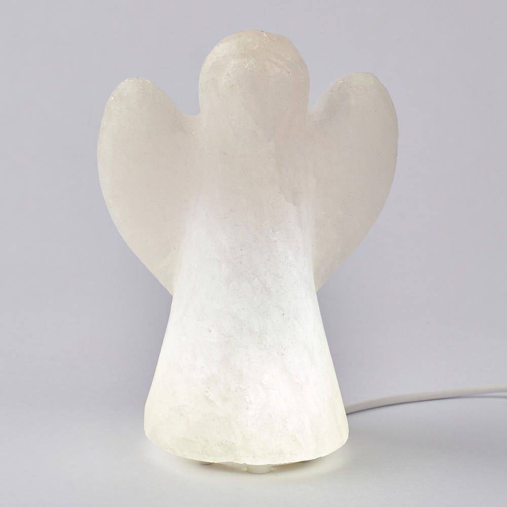 Himalayan White Angel Salt Lamp - Crystal Nest