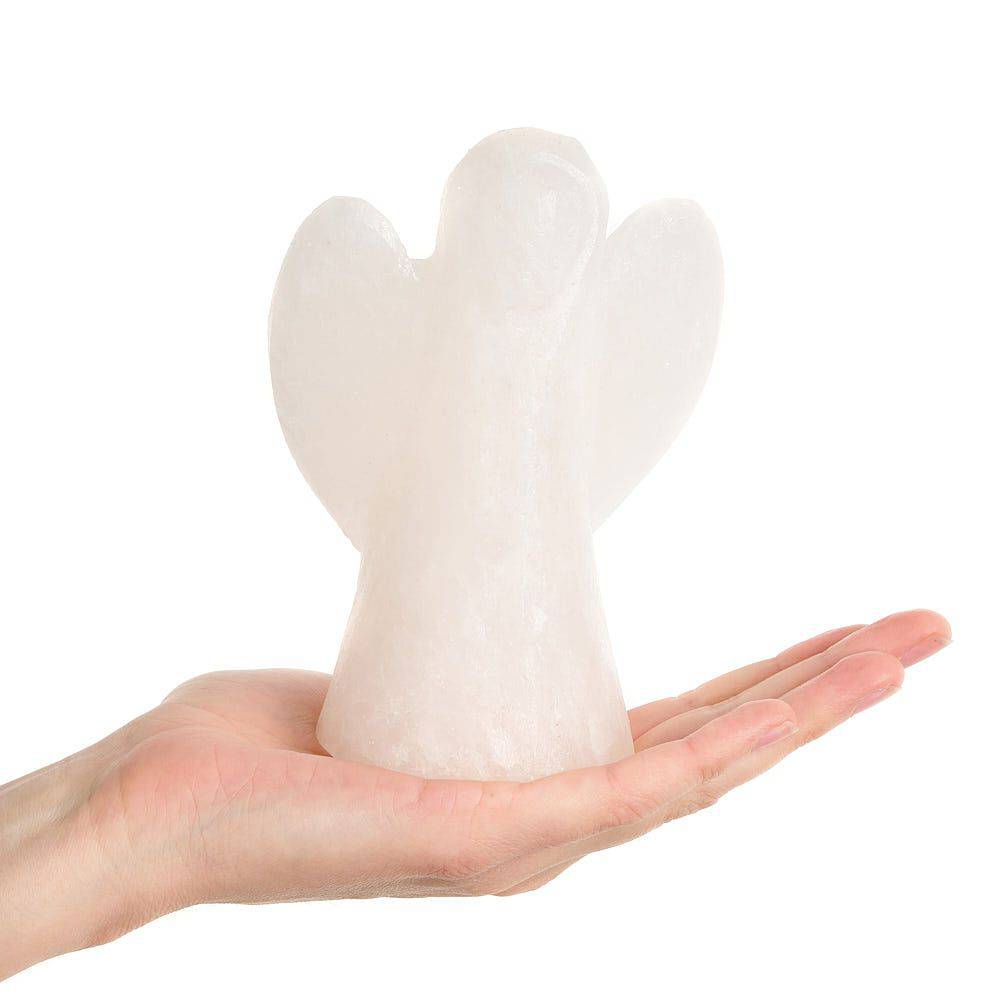 Himalayan White Angel Salt Lamp - Crystal Nest