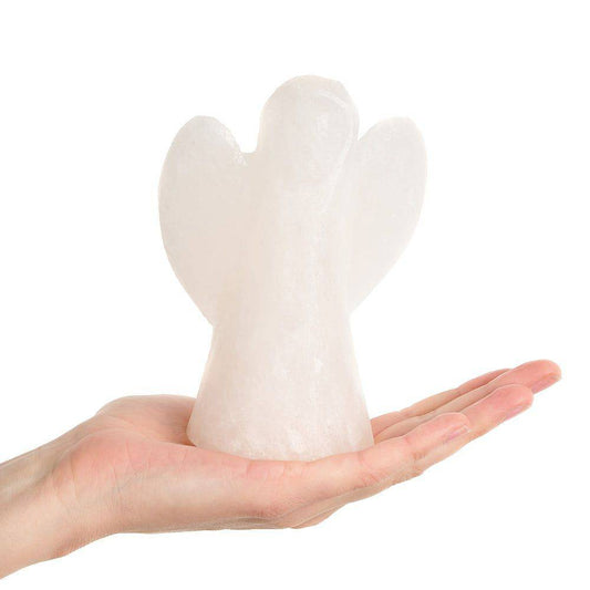 Himalayan White Angel Salt Lamp - Crystal Nest