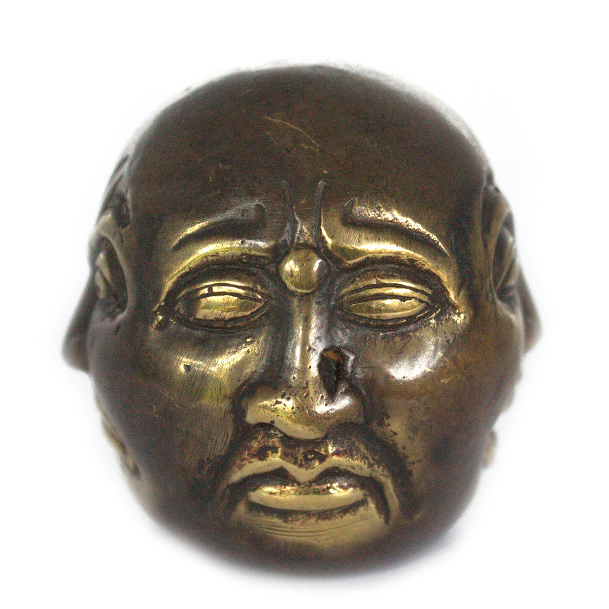 Brass Feng Shui Four-Face Buddha | Decor & Spiritual Ornament - Crystal Nest