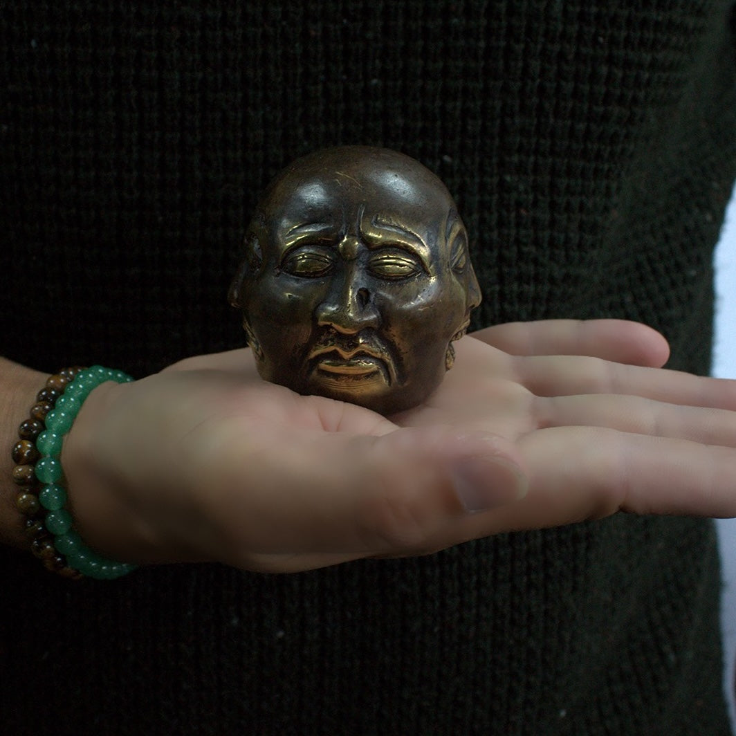 Brass Feng Shui Four-Face Buddha | Decor & Spiritual Ornament - Crystal Nest