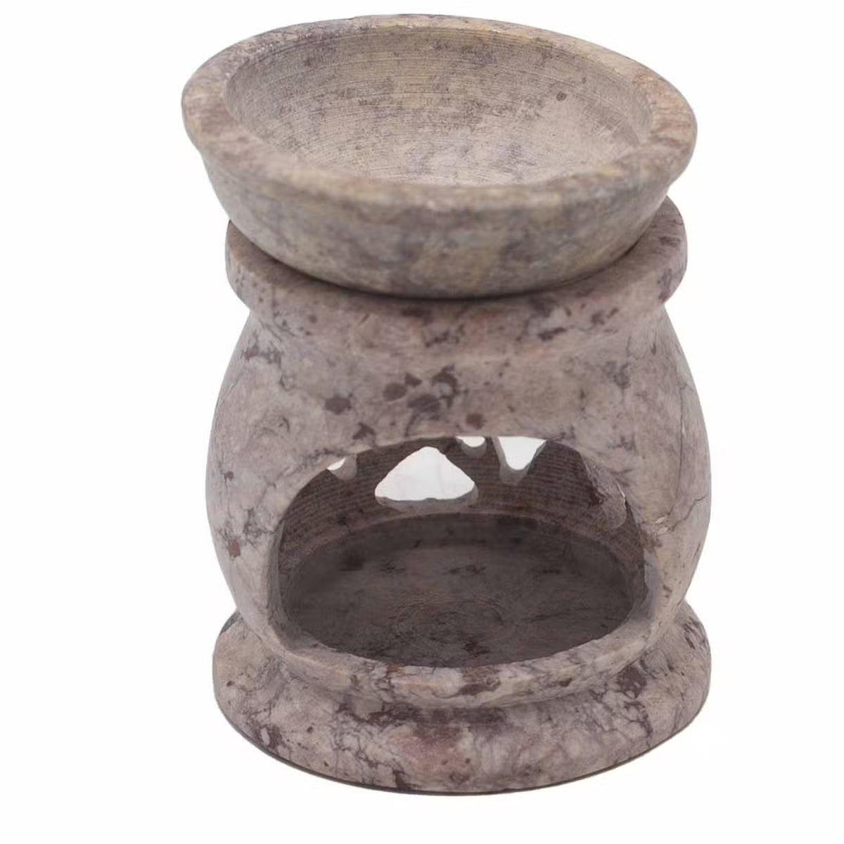 Three Moon Pentagon Soapstone Oil Burner