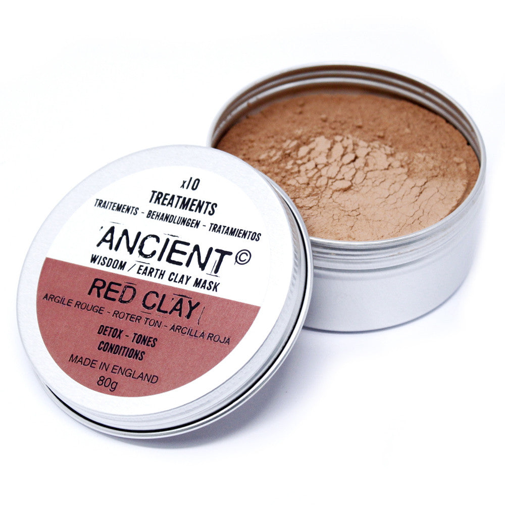 Detox, Tone & Condition | Natural Red Clay Face Mask Powder | 80g