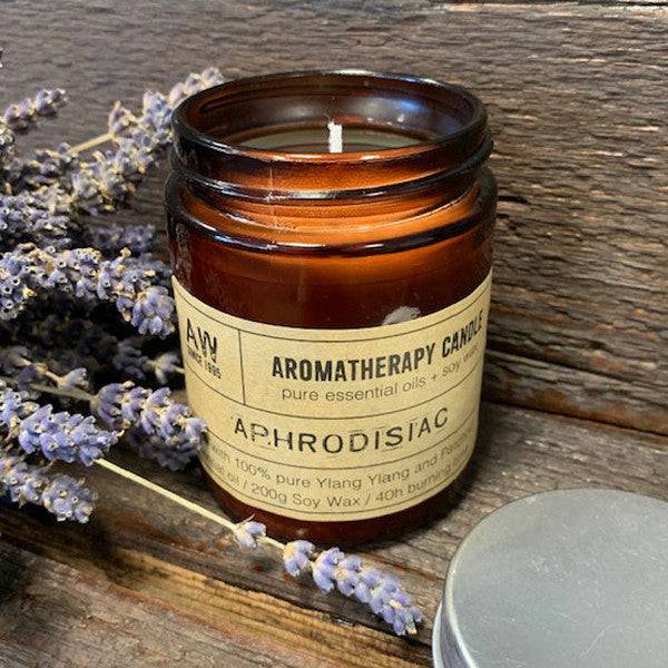 Aromatherapy Soy Wax Candle - Aphrodisiac - Crystal Nest
