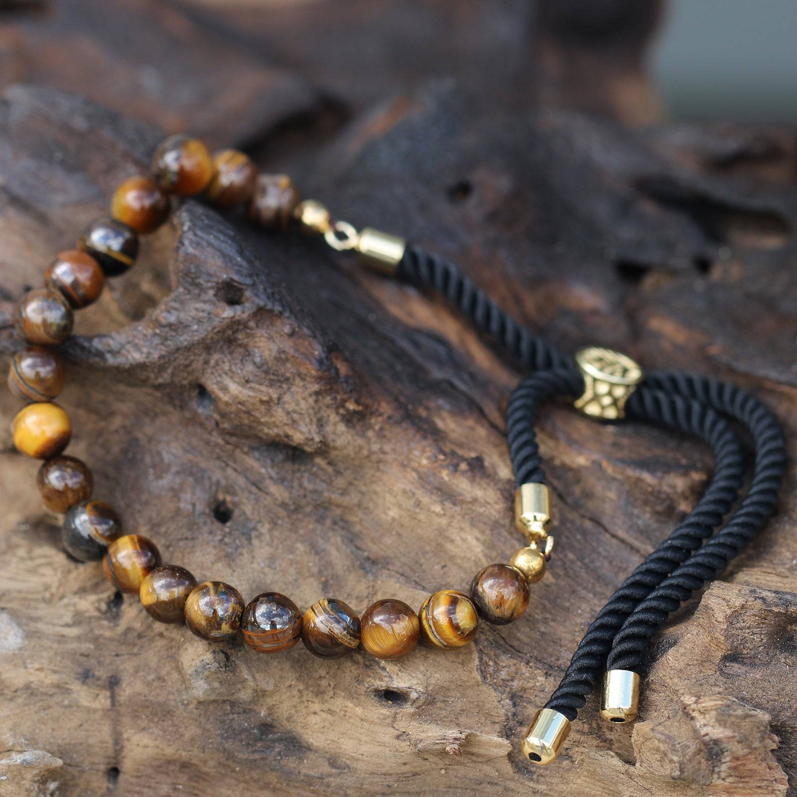 Tiger Eye Rope String Bracelet - Crystal Nest