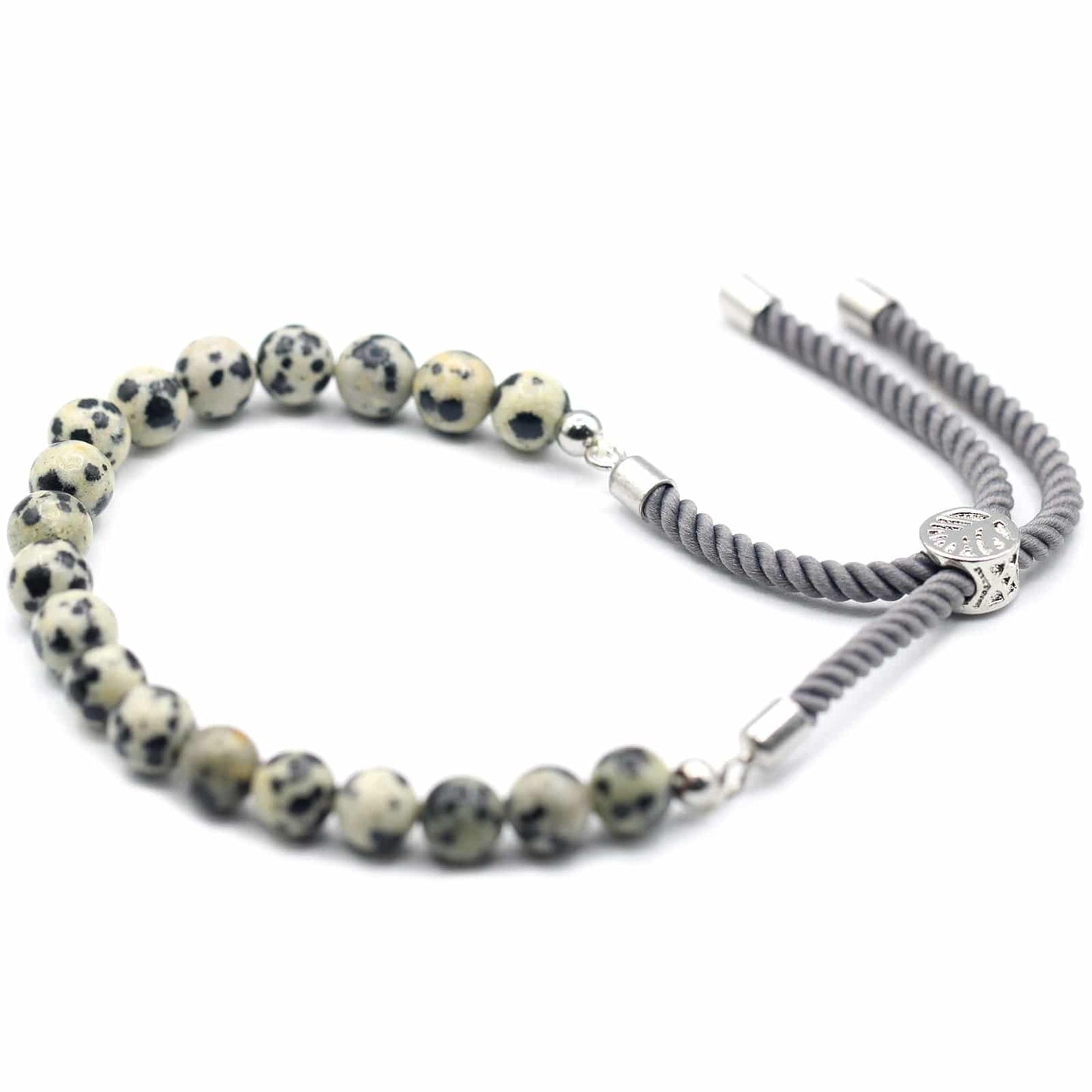 Dalmatian Jasper Rope String Bracelet - Crystal Nest