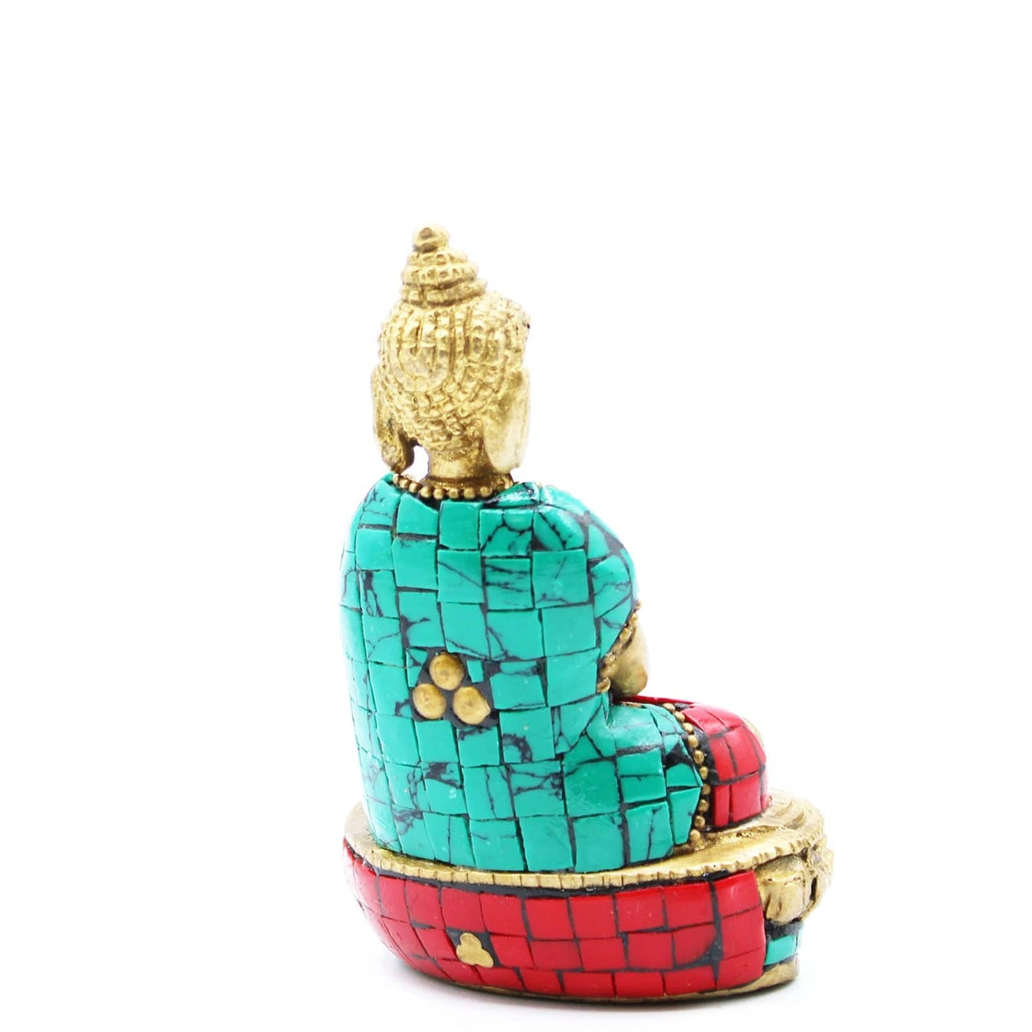 Brass Buddha Statue - Amitabha - Crystal Nest