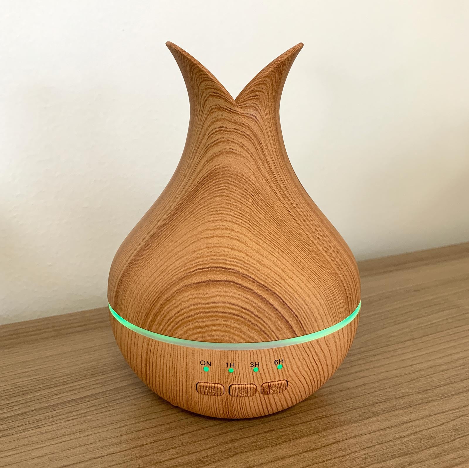 Serenity Mist | Wood-Effect Ultrasonic Aroma Diffuser & Humidifier - Crystal Nest