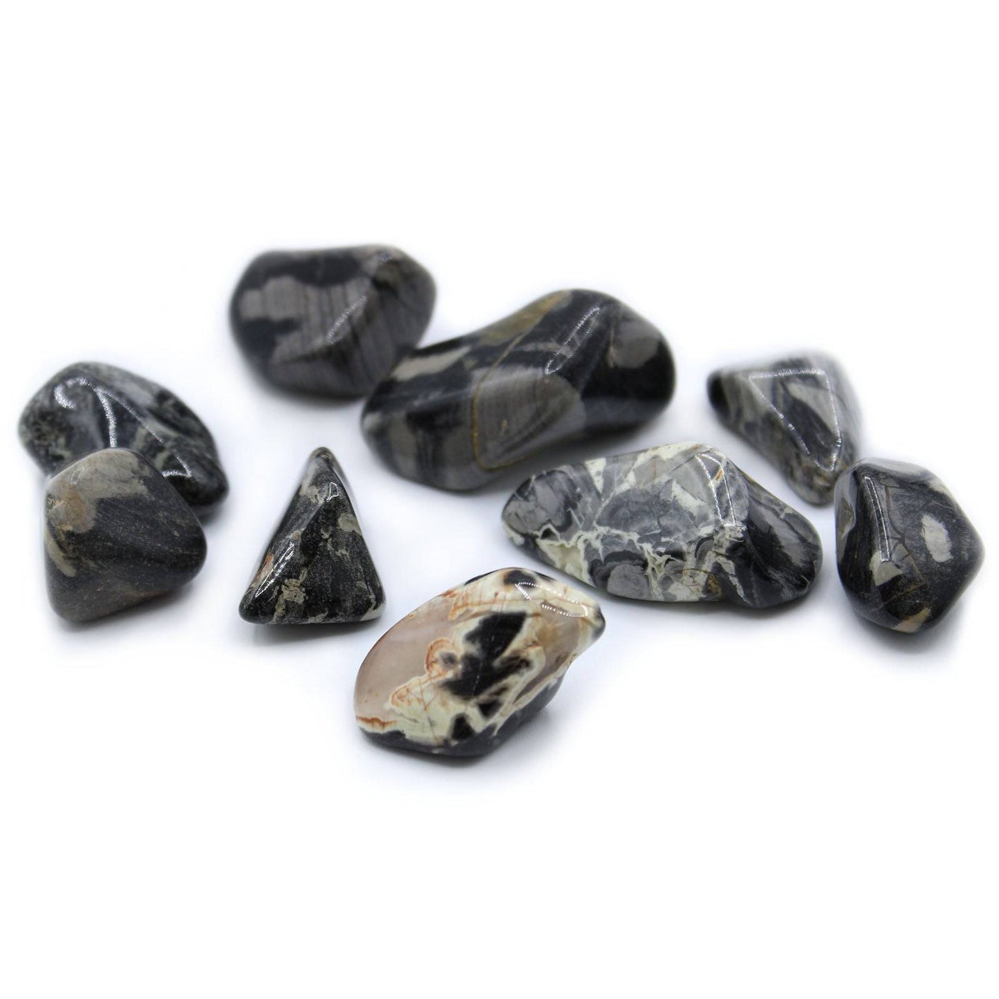 Silverleaf Jasper Tumblestone - Medium - Crystal Nest