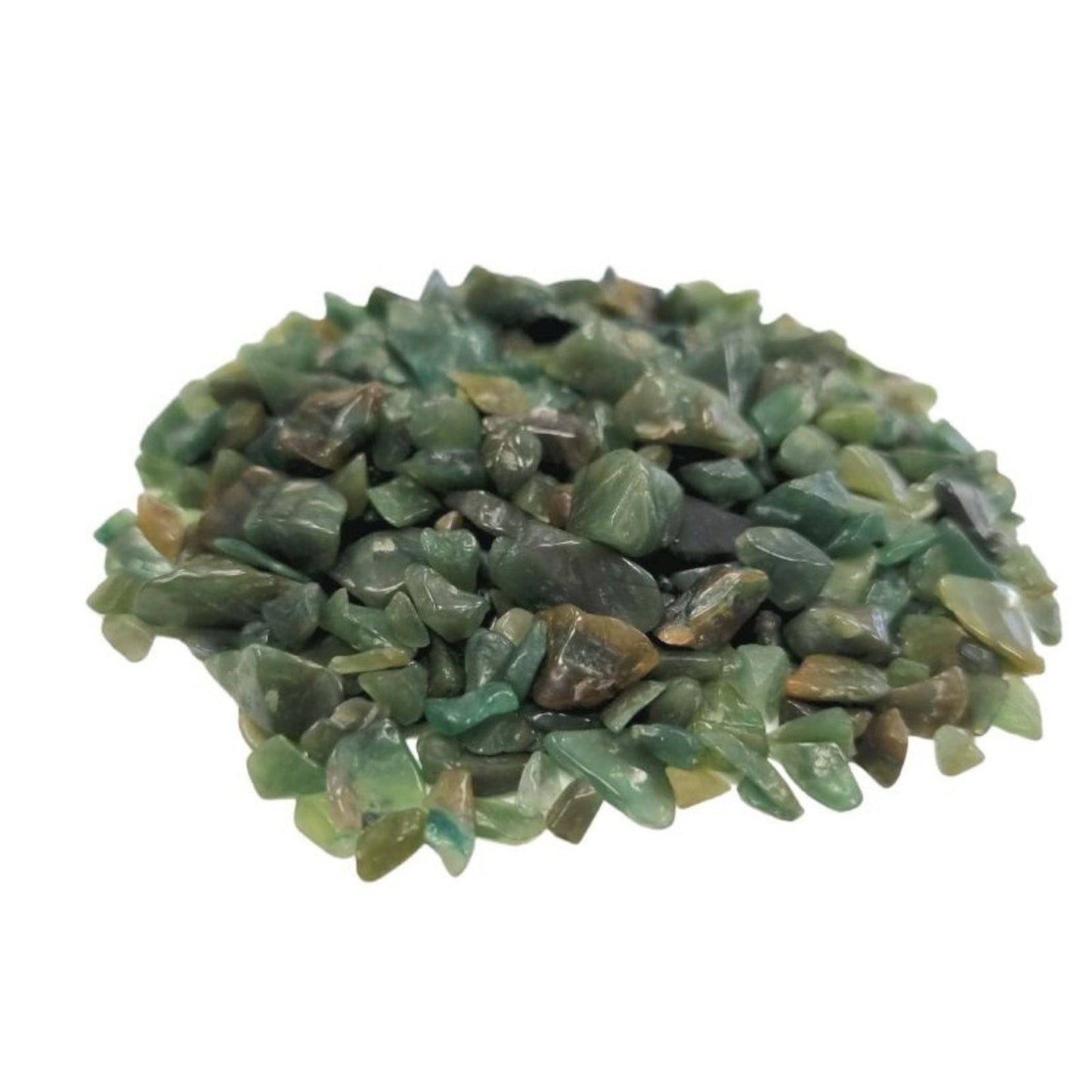 Green Aventurine Crystal Chips - 40g Bag - Crystal Nest