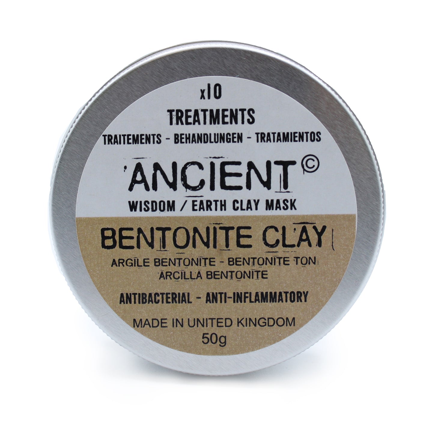 Anti-Bacterial and Anti-Inflammatory | Natural Bentonite Clay Powder | 50g - Crystal Nest