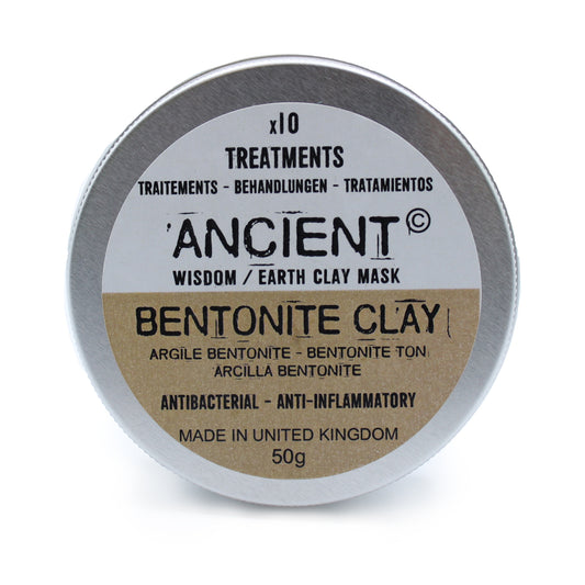 Anti-Bacterial and Anti-Inflammatory | Natural Bentonite Clay Powder | 50g - Crystal Nest