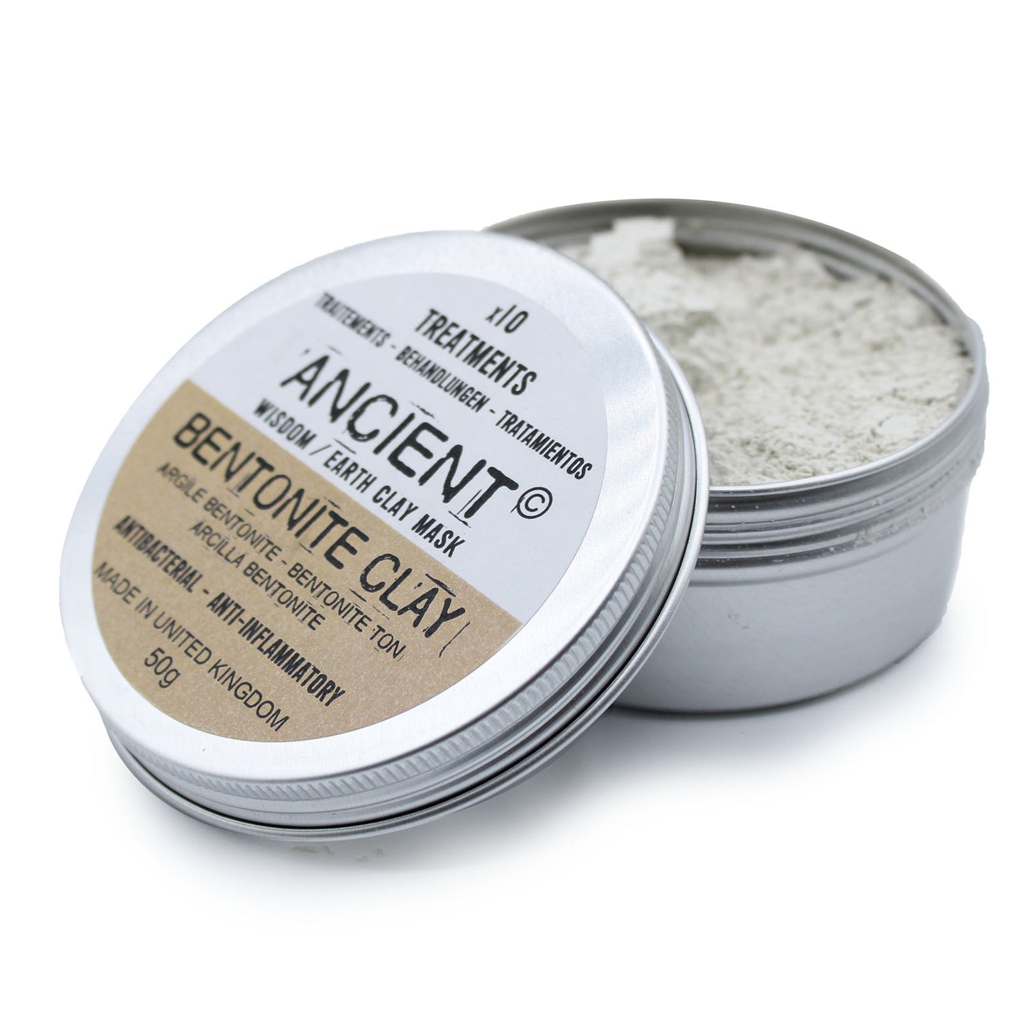 Anti-Bacterial and Anti-Inflammatory | Natural Bentonite Clay Powder | 50g - Crystal Nest