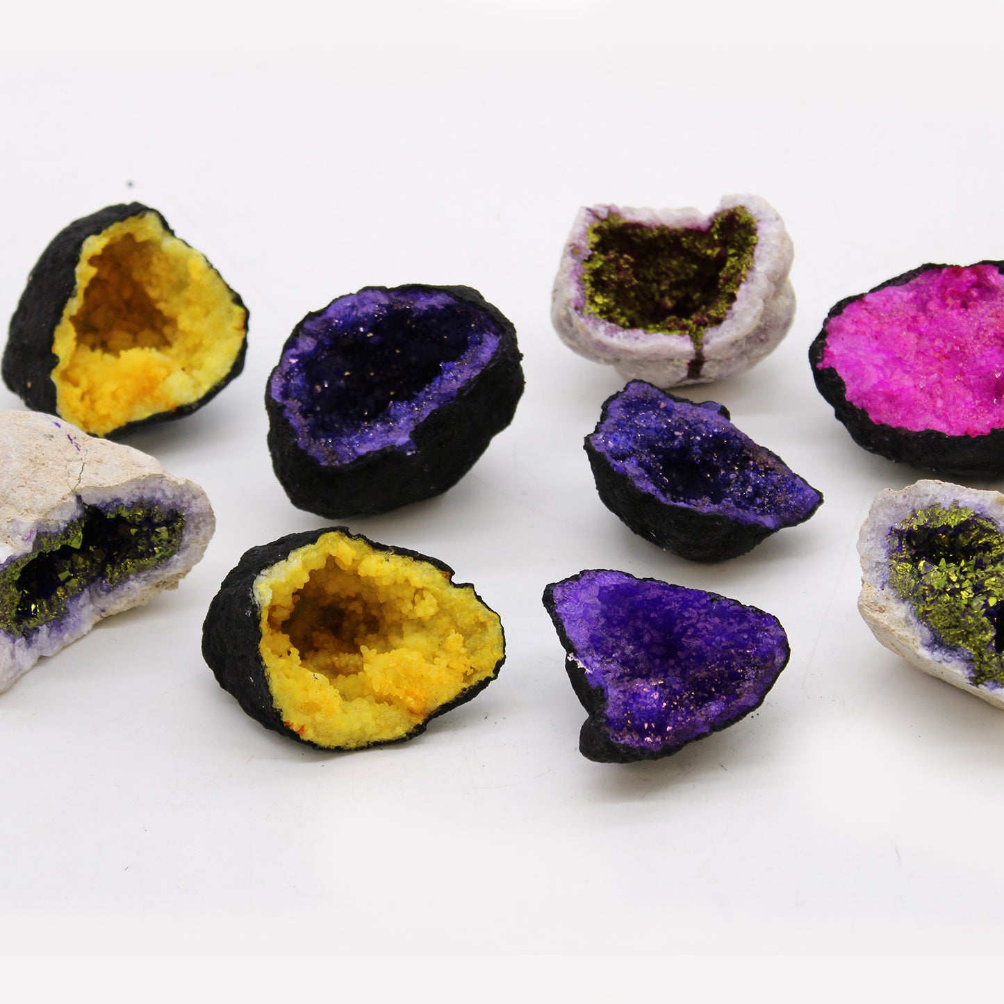 Yellow Coloured Calcite Geode