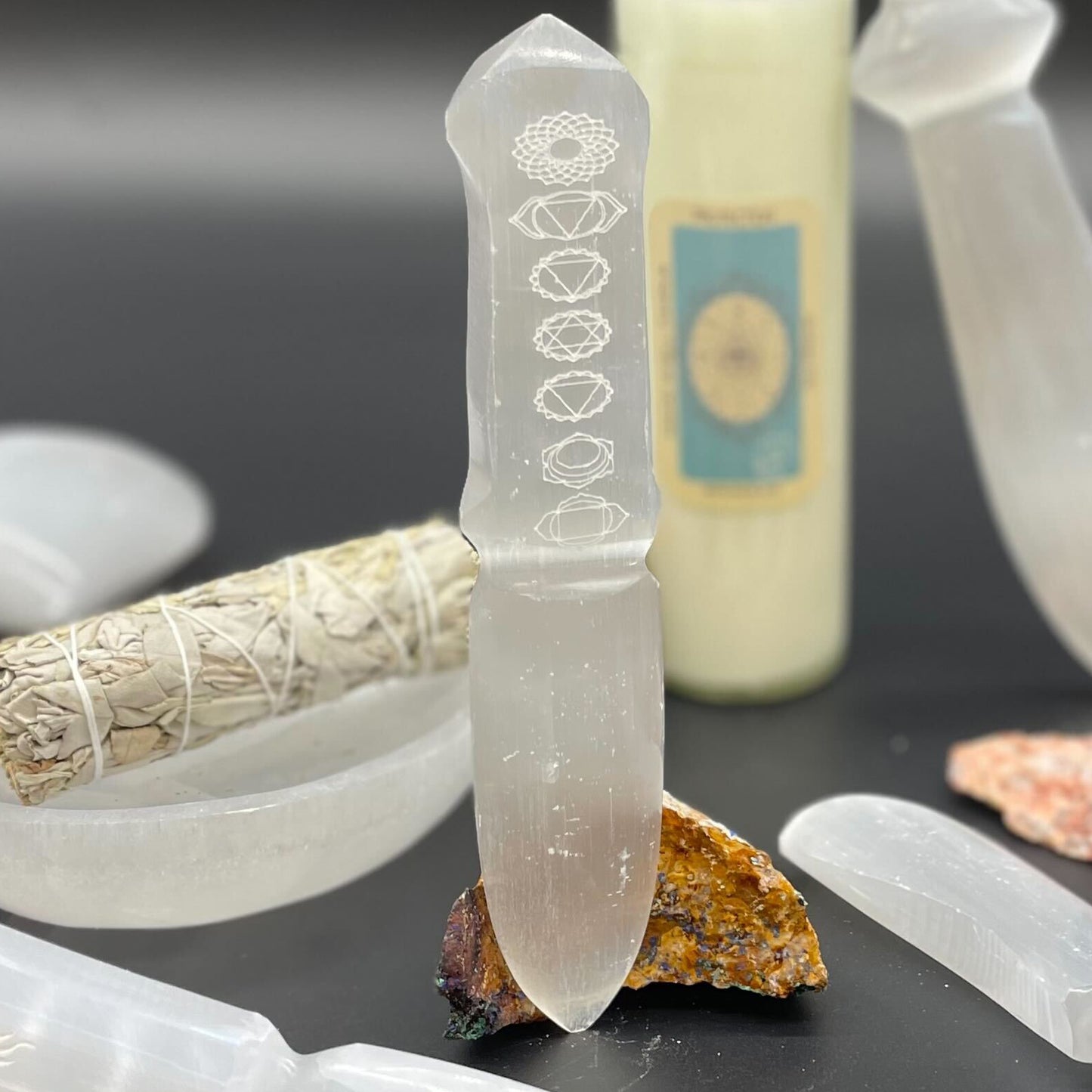Selenite Ritual Knife | Chakra