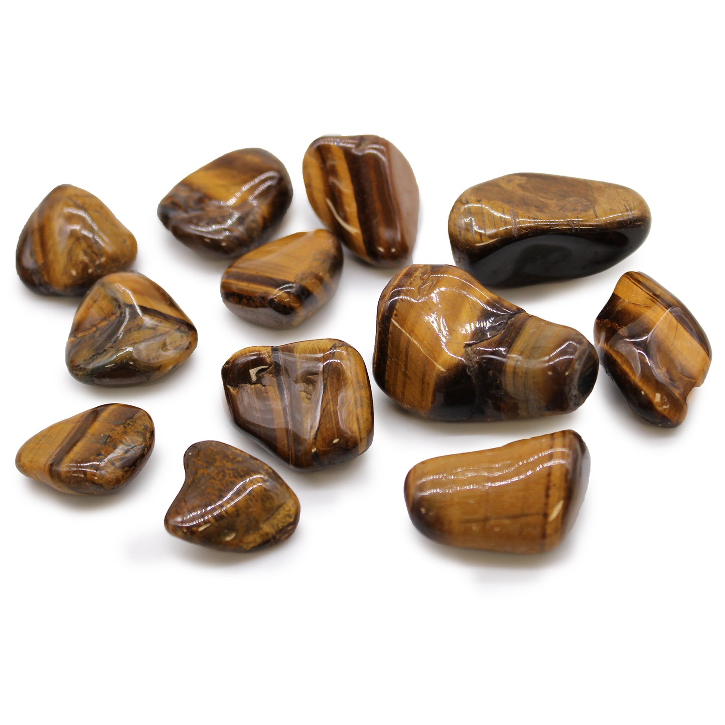 Golden Tigers Eye Tumblestone - Medium - Crystal Nest