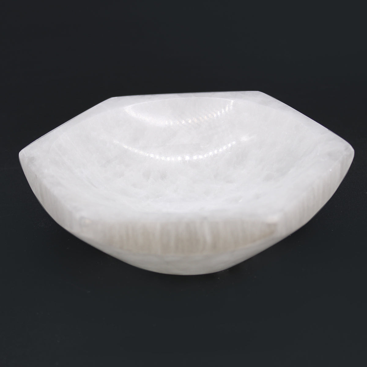 Selenite Hex Bowl – Crystal Cleansing & Charging | Large - Crystal Nest