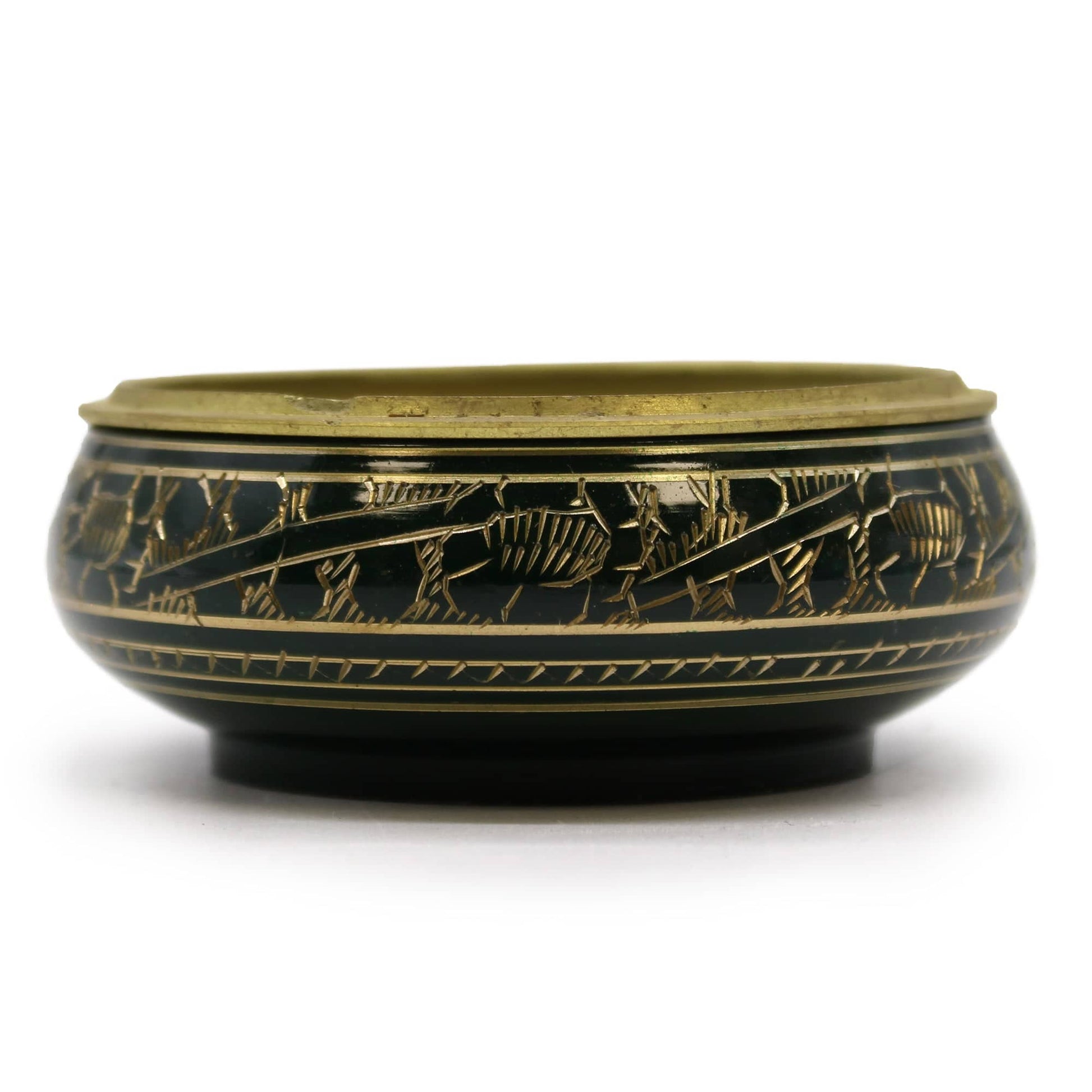 Heart Chakra Dark Green Charcoal Incense Burner Jar - Crystal Nest