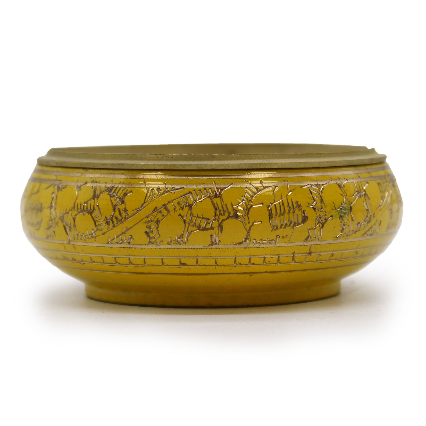 Solar Plexus Chakra Yellow Charcoal Incense Burner Jar - Crystal Nest