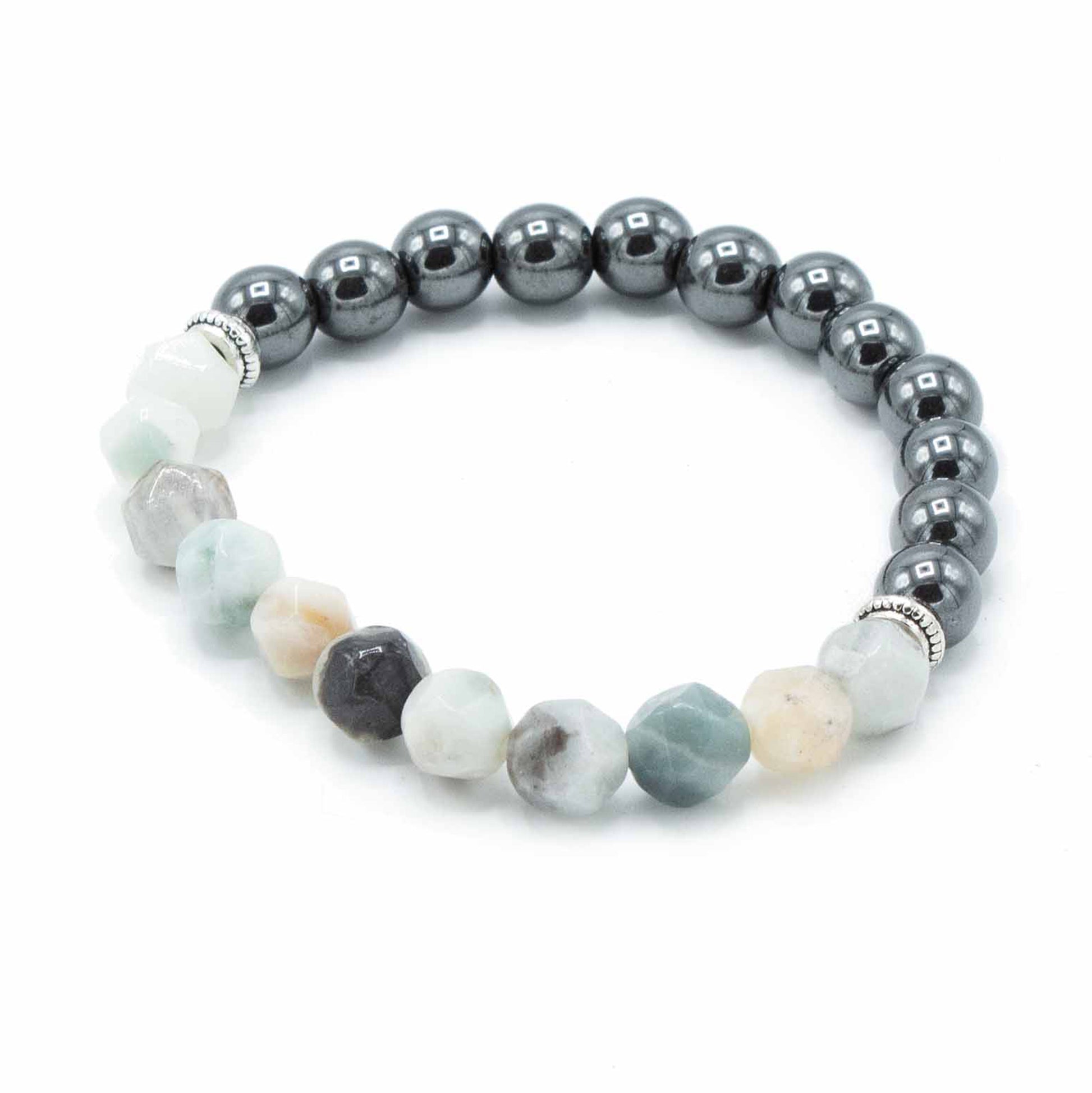 Magnetic Mountain Jade Faceted Gemstone Bracelet - Crystal Nest