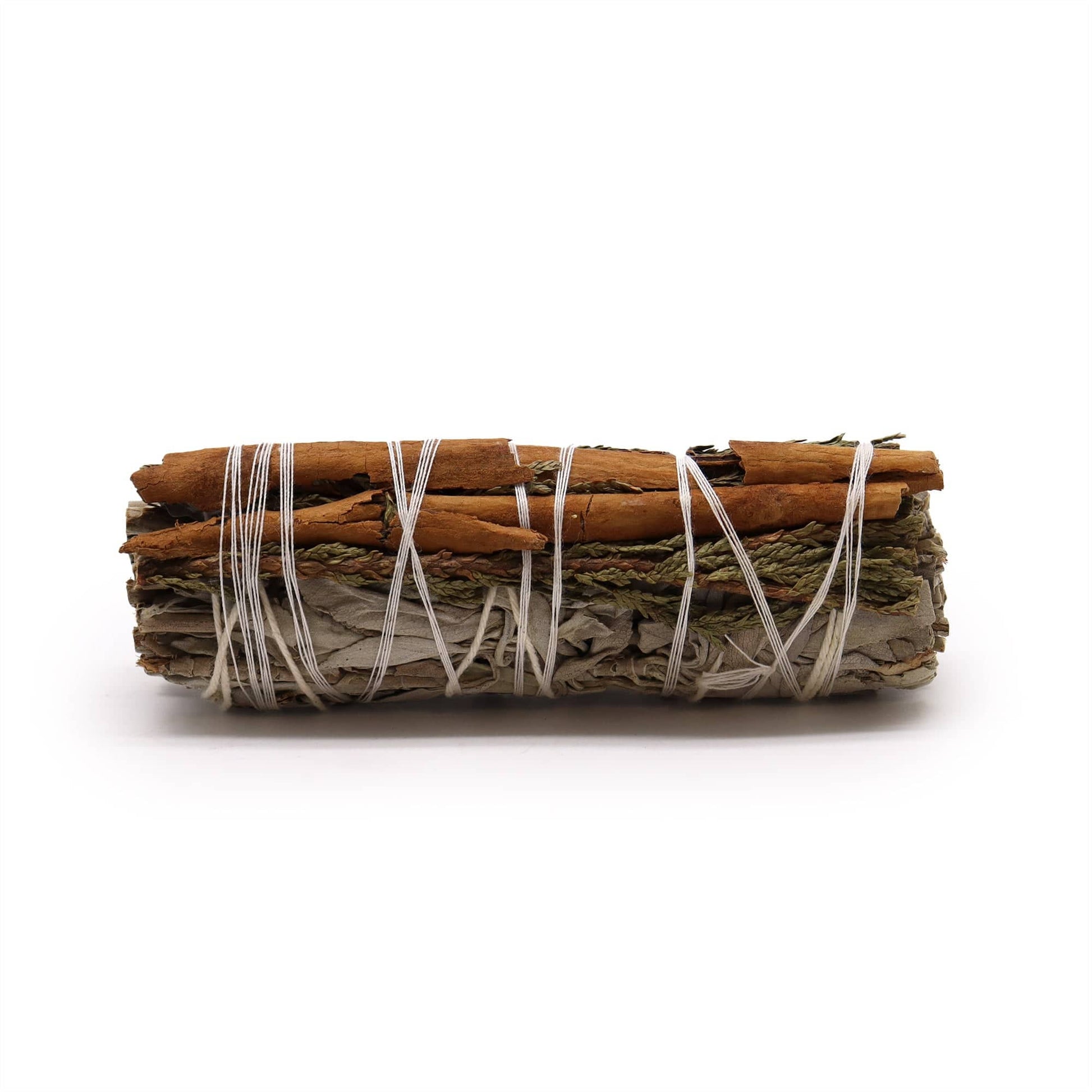 Smudge Stick - White Sage, Cedar & Cinnamon - Crystal Nest